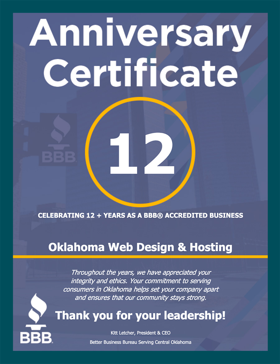 BBB Oklahoma Web Design